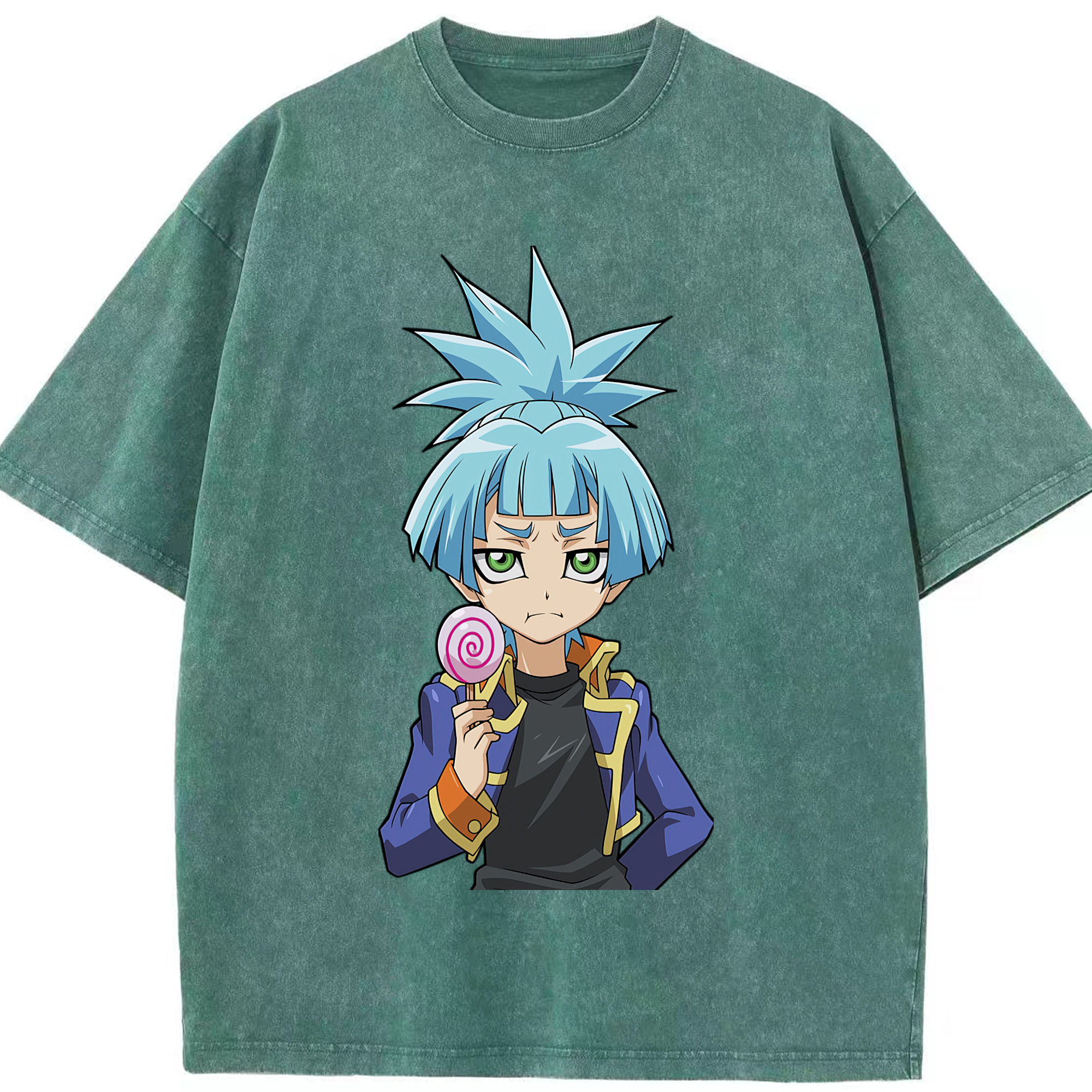（画像用） 遊☆戯☆王 Yu-Gi-Oh! 綿100% ヴィンテージ風 半袖Tシャツ（フロントプリント）
